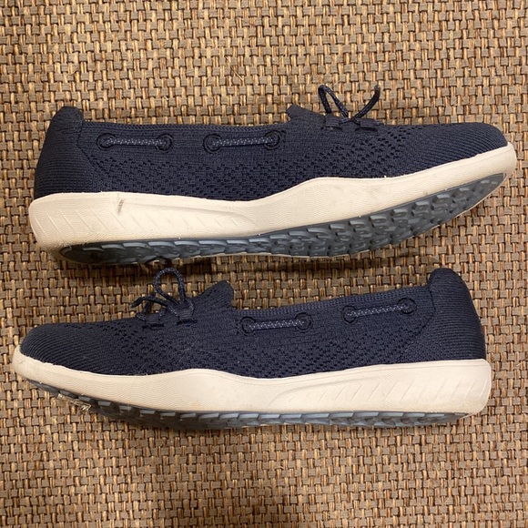 Skechers 7.5 Navy Memory Foam Slip On Sneakers - Picture 7 of 9